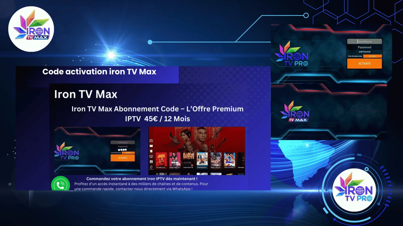 code iron tv max gratuit​