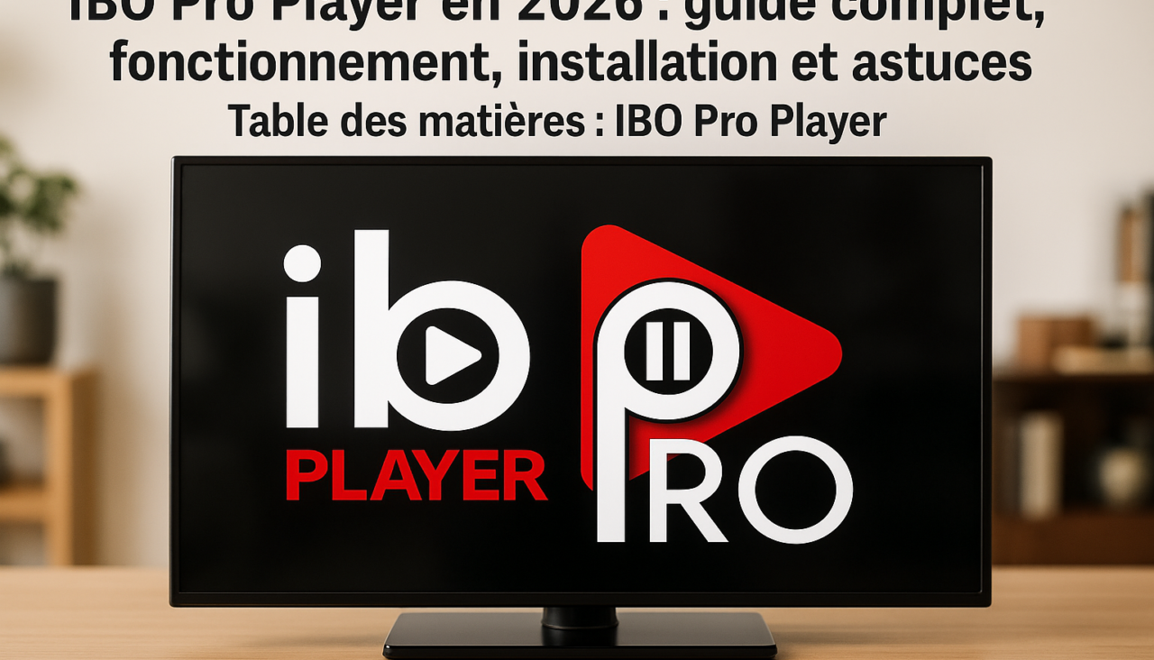 Table des matières : IBO Pro Player - IBO Pro Player en 2026 : guide complet, fonctionnement, installation et astuces