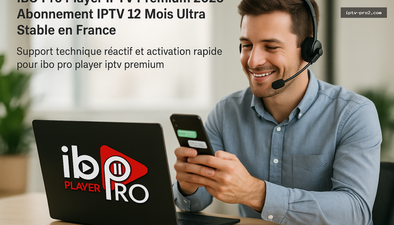Support technique réactif et activation rapide pour ibo pro player iptv premium - IBO Pro Player IPTV Premium 2026 – Abonnement IPTV 12 Mois Ultra Stable en France