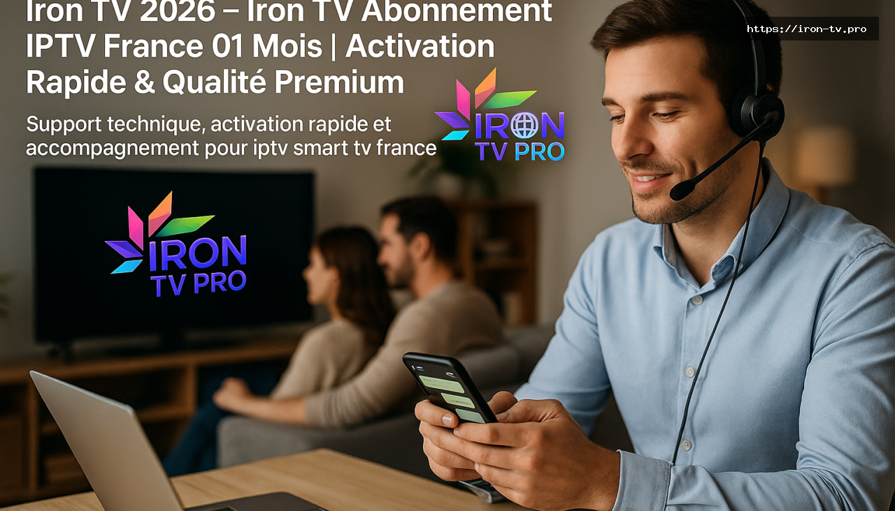 Support technique, activation rapide et accompagnement pour iptv smart tv france - Iron TV 2026 – Iron TV Abonnement IPTV France 01 Mois | Activation Rapide & Qualité Premium