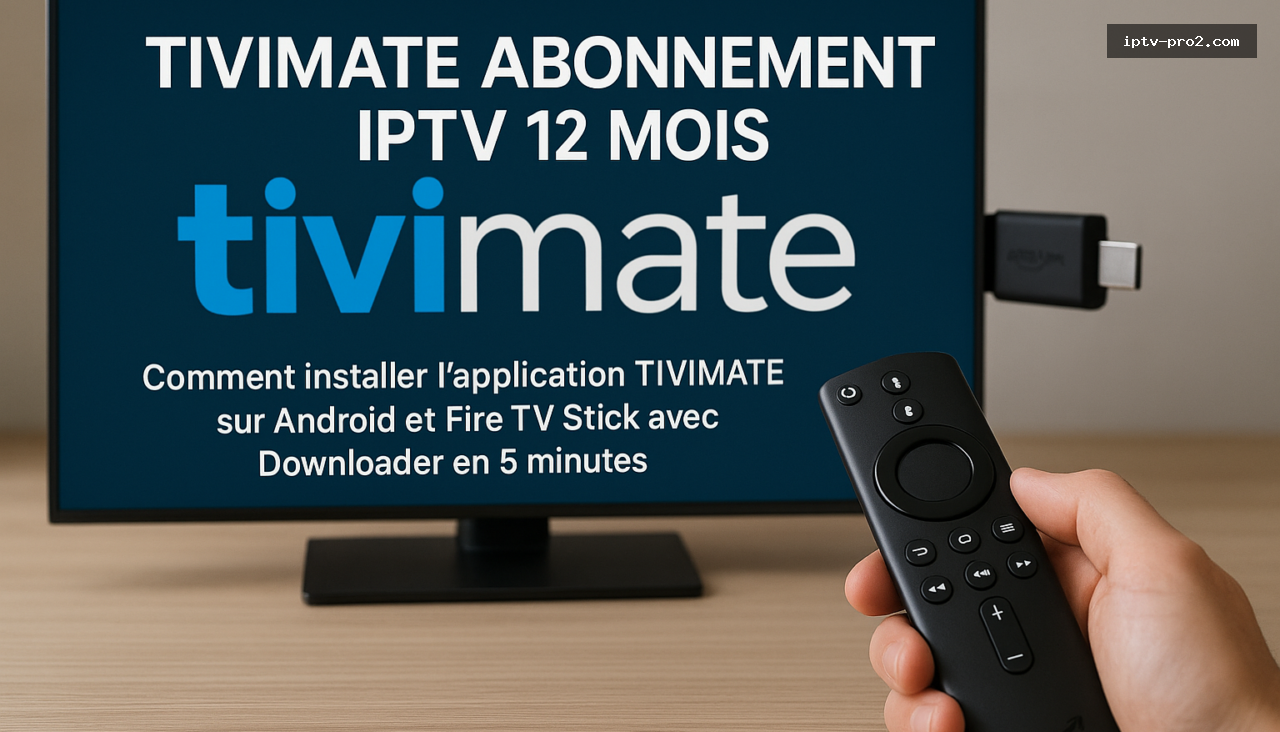 Comment installer l’application TIVIMATE sur Android et Fire TV Stick avec Downloader en 5 minutes - TIVIMATE ABONNEMETN IPTV 12 MOIS